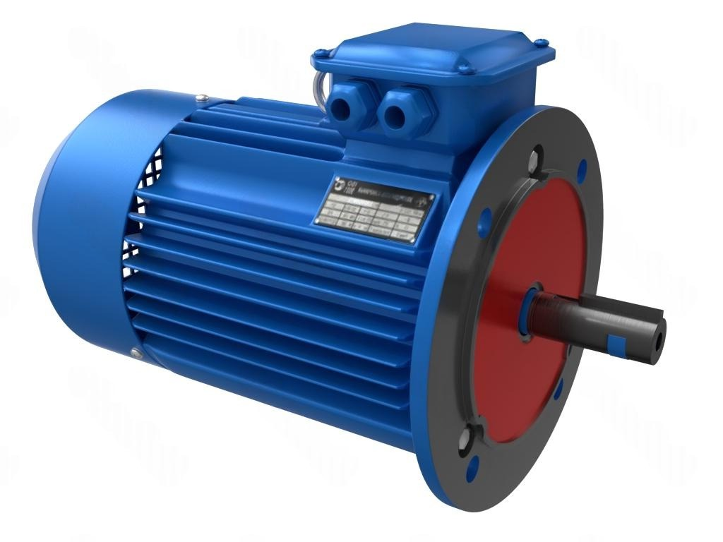 Электродвигатель АИС 56 В4 0,09 кВт 1500 об/мин У2 IP55 2/3 554 Al RAL7012 IM3081