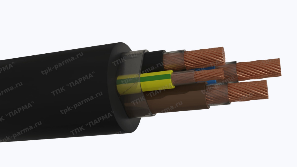 Фотография провода Кабель КГТП-ХЛ 3х95+1х50